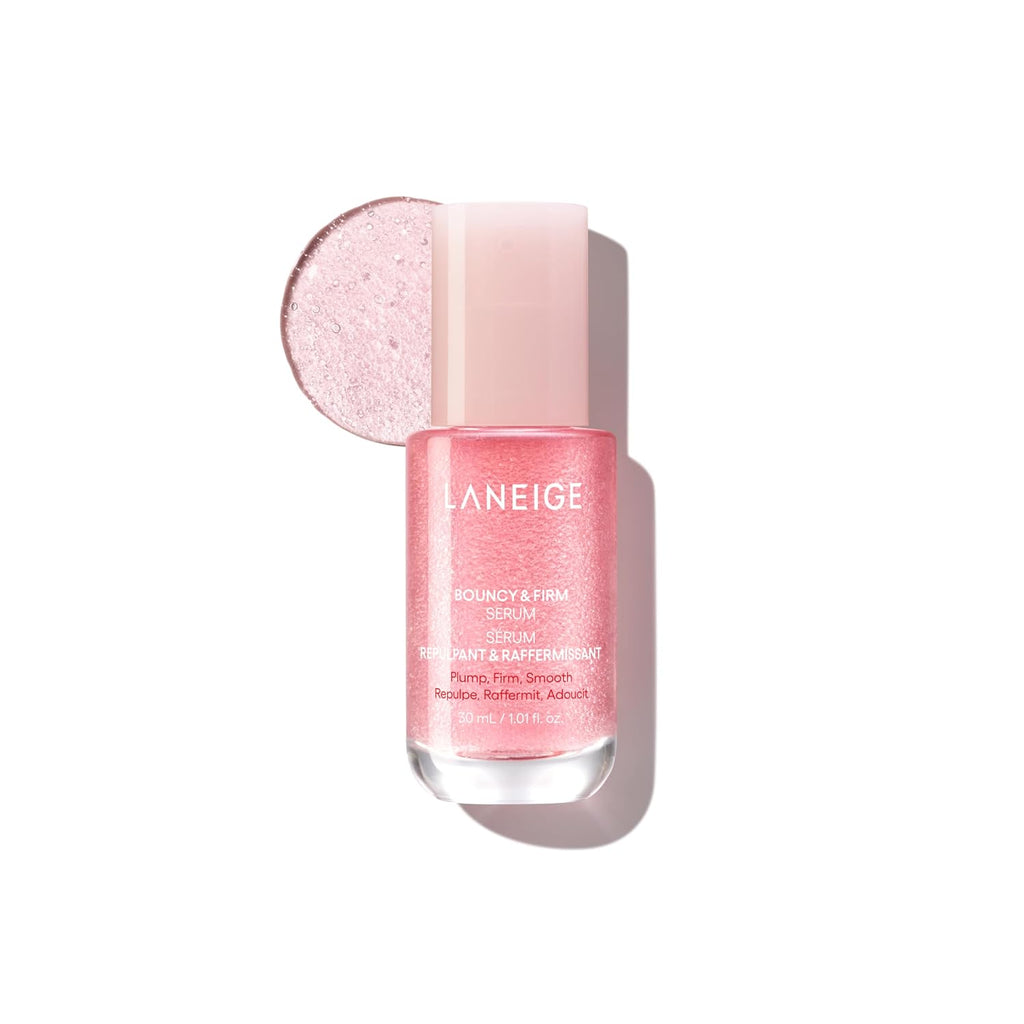 LANEIGE Bouncy & Firm Serum: Korean Slow Anti-Aging Collagen Complex Face Serum with Peptides for Hydrating, Plumping & Firming | Korean Skin Care