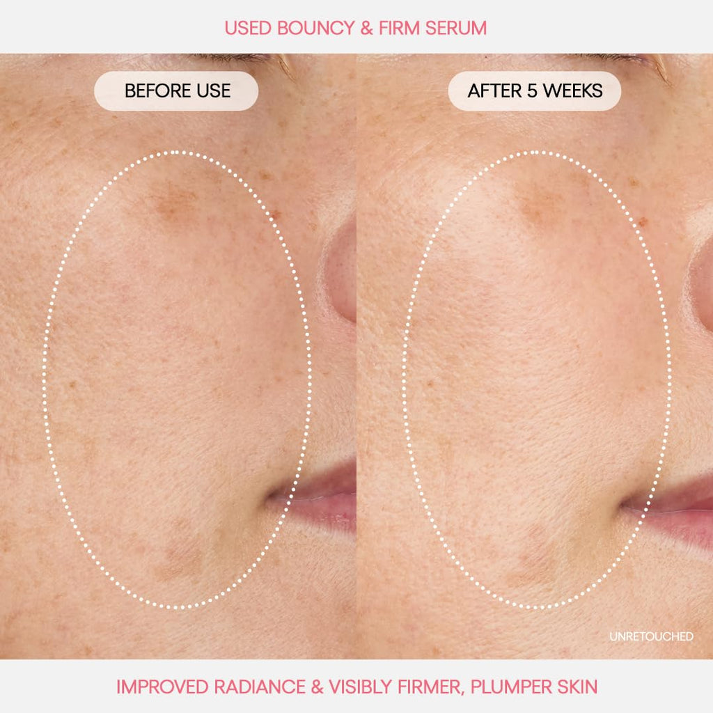 LANEIGE Bouncy & Firm Serum: Korean Slow Anti-Aging Collagen Complex Face Serum with Peptides for Hydrating, Plumping & Firming | Korean Skin Care