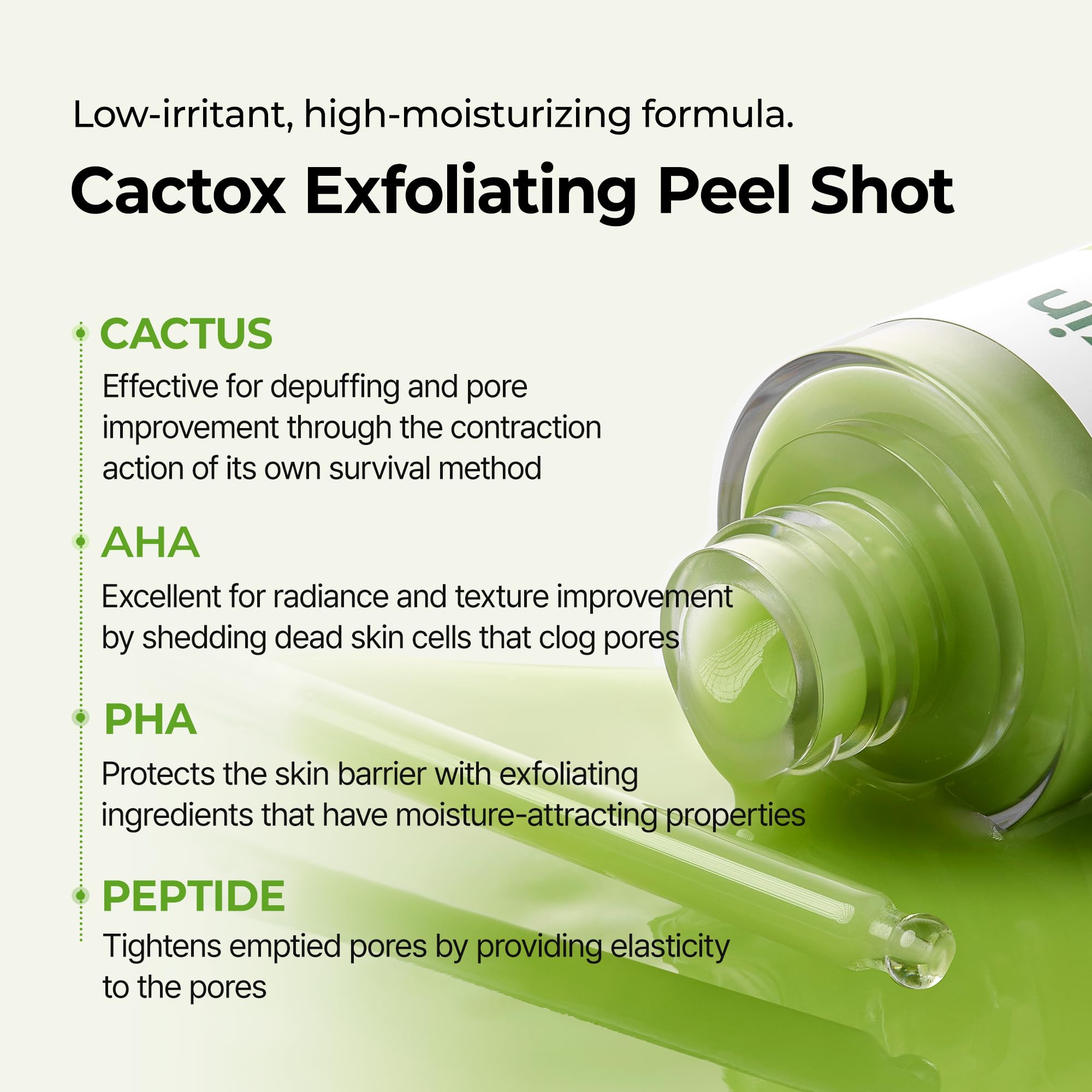 Dr.Melaxin Peel Shot Exfoliating Black Rice Ampoule 2.7 fl.oz - Rice Water AHA BHA Niacinamide Serum for Dead Skin Cells, Blackheads and Pores, Glass Skin Glow, Korean Skin Care Exfoliant