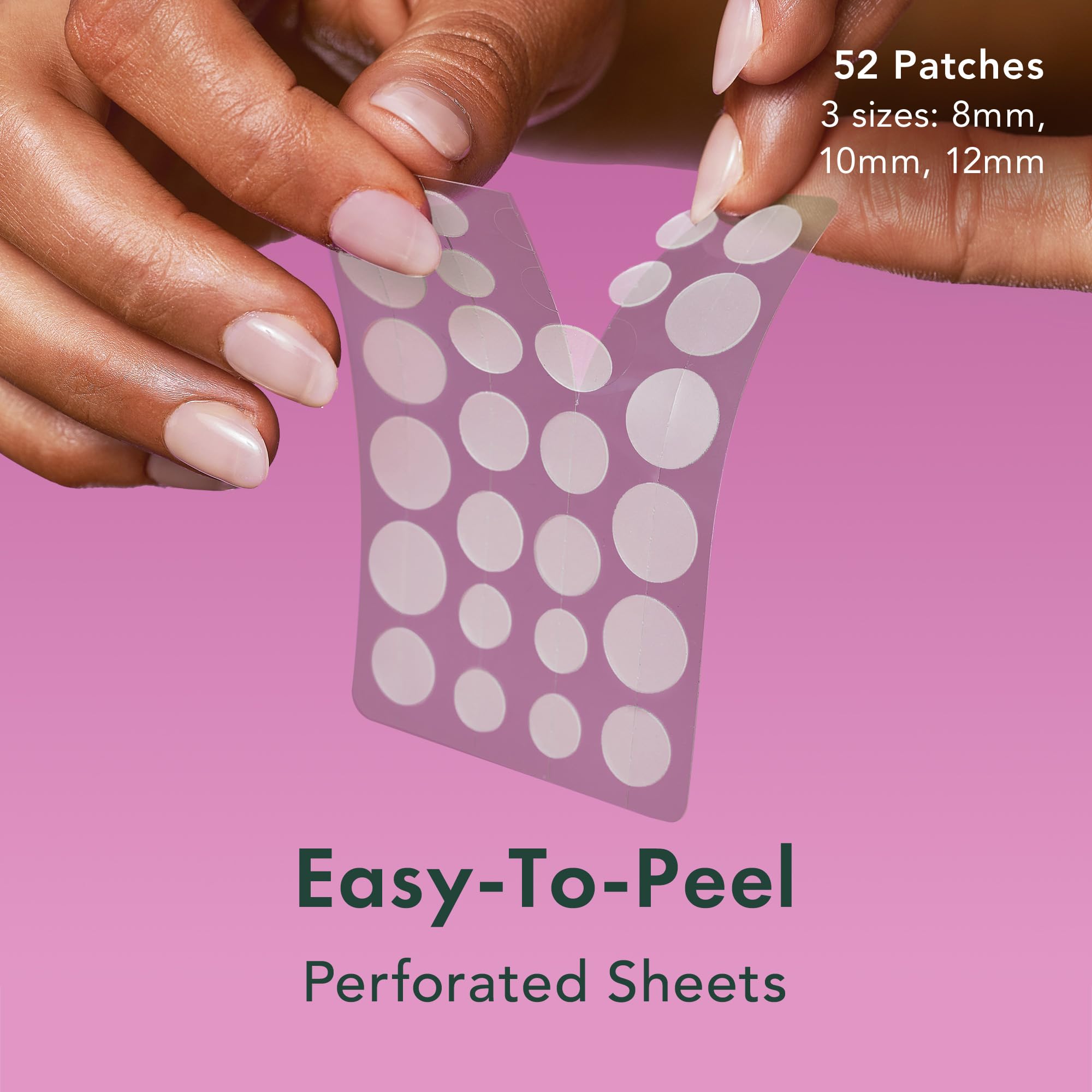 Rael Pimple Patches, Miracle Invisible Spot Cover - Hydrocolloid Acne Pimple Patch, Absorbs Zits & Blemish, Korean Skin Care, 2 Sizes (96 Count)