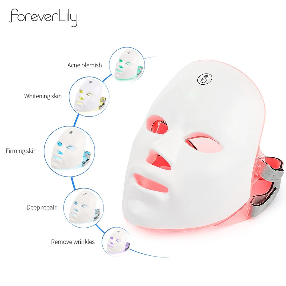 Wildbloom ™  Light Led Facial Light Therapy Photon Face Masks Wrinkle Anti-Acne