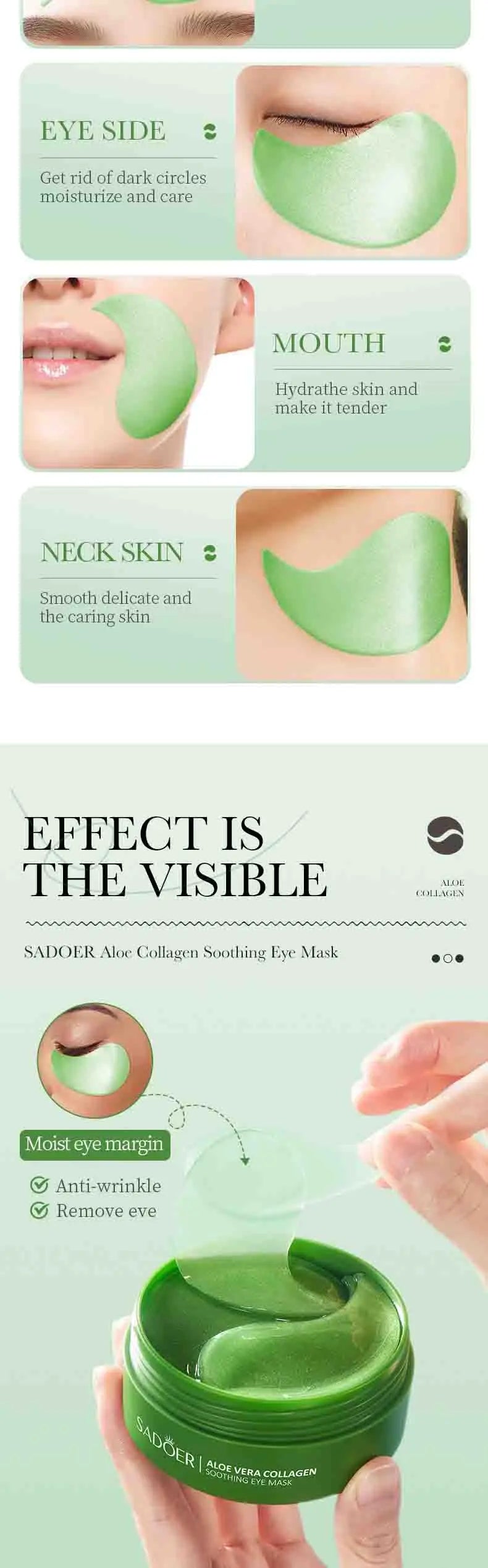 Wildbloom ™ -  Aloe Vera Collagen Eye Mask