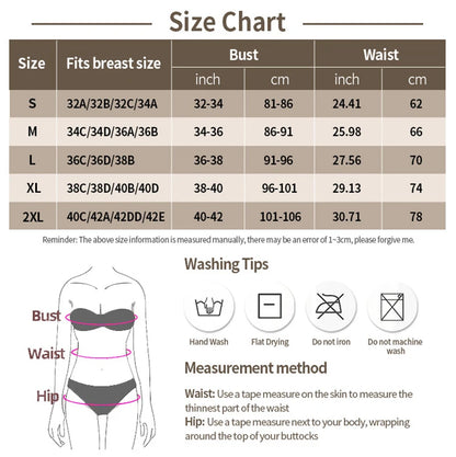 Wildbloom ™ - Invisible Shaper Bra Bodysuit Corset Backless Deep V-Neck U Plunge Thong Waist Trainer Clear Strap Padded Push Up Shapewear