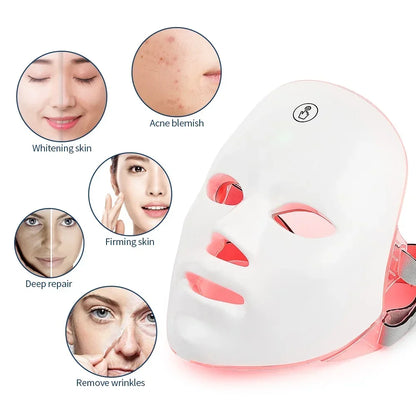 Wildbloom ™  Light Led Facial Light Therapy Photon Face Masks Wrinkle Anti-Acne