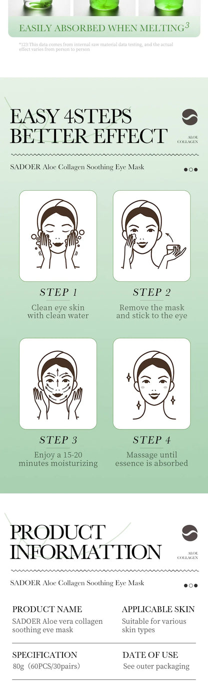 Wildbloom ™ -  Aloe Vera Collagen Eye Mask