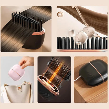 Wildbloom ™ -Mini Straightener  Hair Straightener Brush